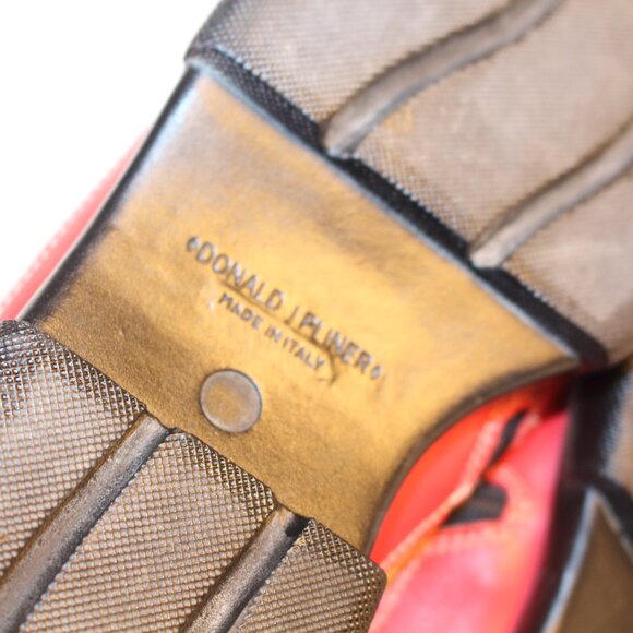 Donald J. Pliner Black and Red Leather Boots - Picture 11 of 15